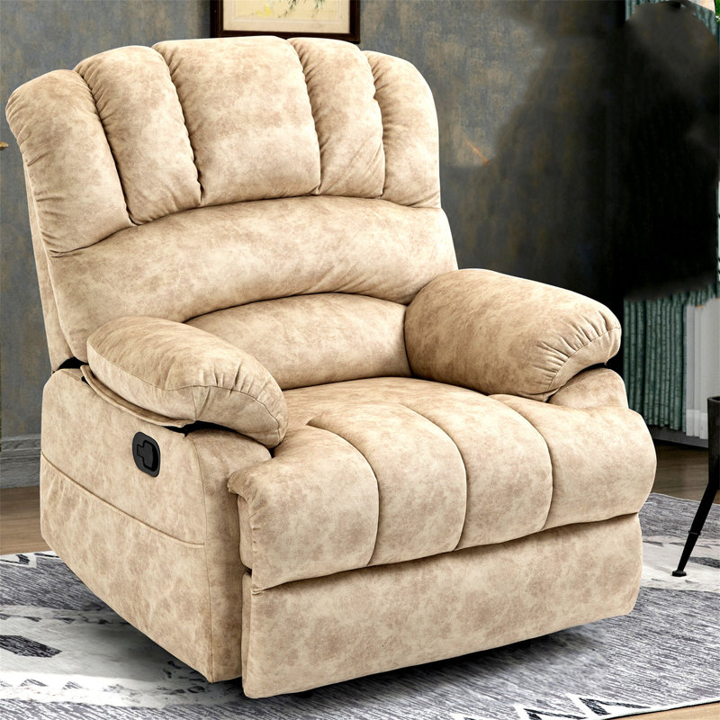 Fauteuil inclinable Waynette, Velours beige