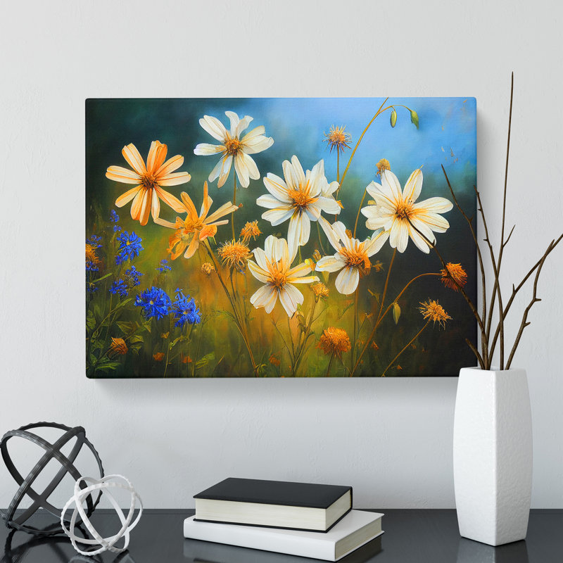 Ethereal Wildflowers Floral - Wrapped Canvas