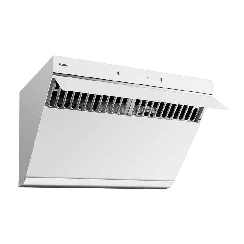 FOTILE 30" Slant Vent Series 1100 CFM Ducted (Vented) Wall / Under Cabinet Mounted Range Hood, White