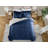 Swift Home Ultra-Plush 3-Piece Reversible Micro-Mink & Sherpa Comforter Set, Soft Warm Lightweight Bedding with Matching Pillow Shams, Full, Navy-196157204-192596859