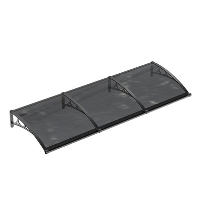 Dakota Fields Polycarbonate Cover Retractable Door / Window Awning