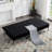 69.7 "modern living room futon sofabed, polyester fabric, quick conversion-2020808322