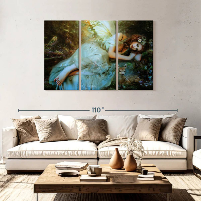 Kelan Spring Fairy, 48" H x 74" W