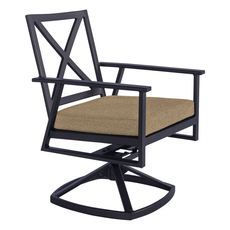 Marin Outdoor Rocker Chair, Graphite, Adena Shale
