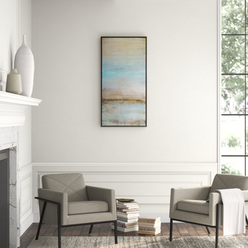 Guilded Seascape 7 Print by Maeve Harris, 49" H x 25" W