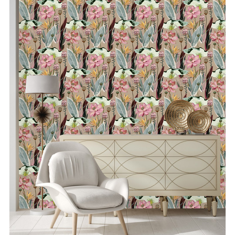 Floral Tile, 2.08' W x 10.42' L
