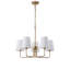 Luminaire suspendu réglable en fer 5 lumières