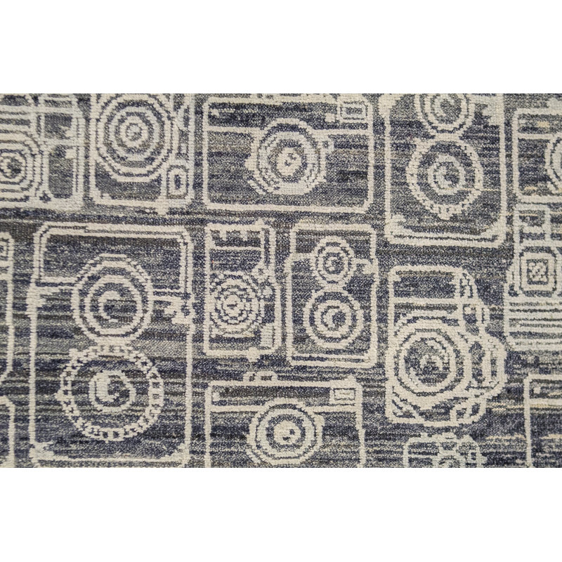 Canterbury Abstract Area Rug in Cream