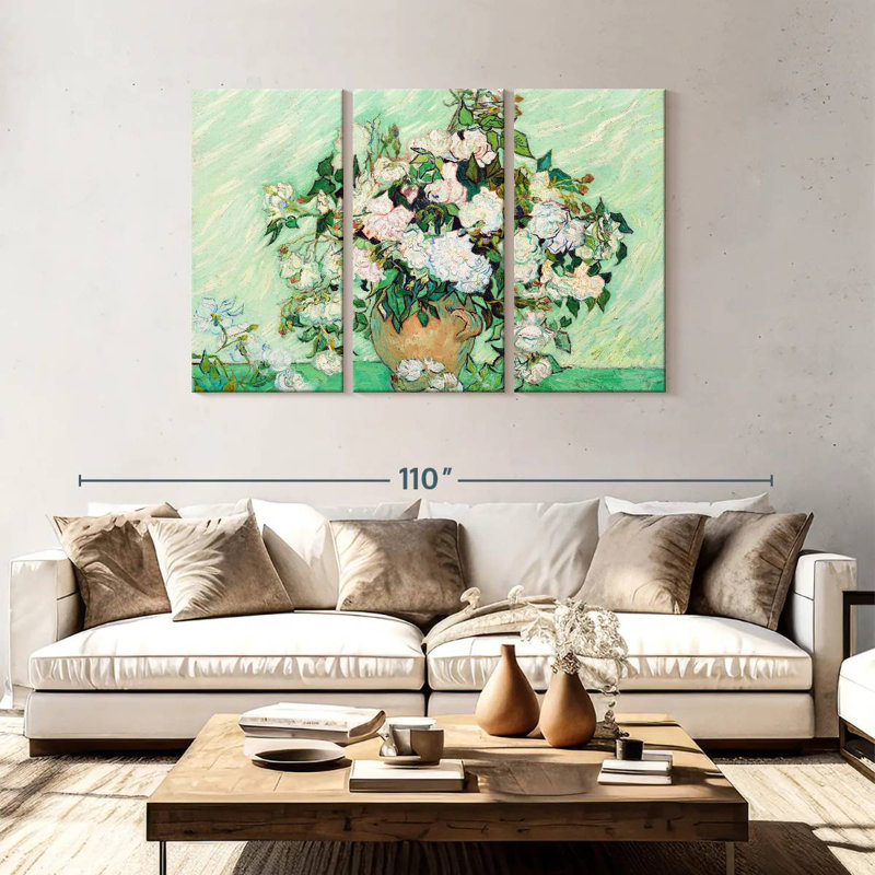 Harnek Roses II, 48" H x 74" W