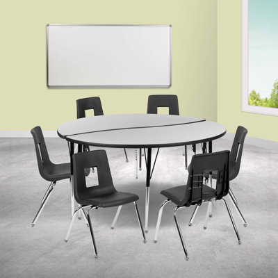 Ensemble de table d'activités flexibles en stratifié 47,5 po Goddard