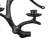 Tree Branch Candle Holder, 14 Inch Black Cast Iron, Holds 3 Candles