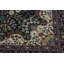 Tapis oriental noir classique à motif floral Kirman-2106159329