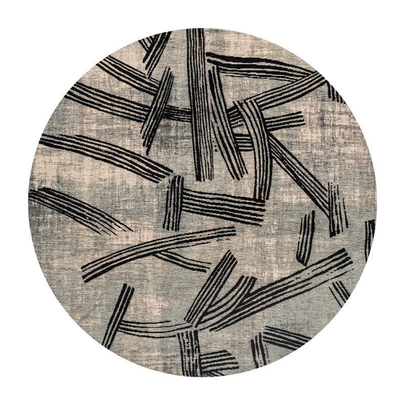 Abstract Recycled P.E.T Jacquard Indoor / Outdoor Area Rug, Square 240 cm
