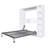 Queen Murphy Bed, 89.7-Inch Foldable Wall Bed, With Storage Cabinet, With Hardware Bed Frame And Solid Wood Support Strips, Hidden Bed Frame, Suitable For Bedrooms, Guest Rooms, White