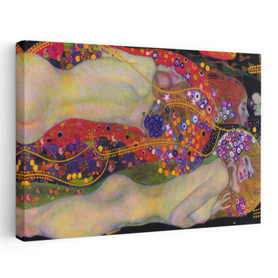«Water Serpents II 1907 Classic Colorful Modern Flower», reproduction d'art mural