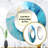 Azure Symphony I - Landscapes Decorative Wall Mirror, Teal Round Mirror, Printed Metal Art-97183770