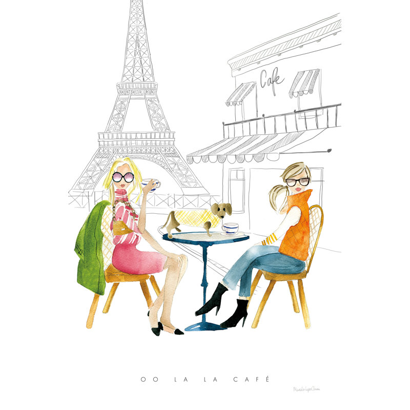 Copines de Paris III, H 48 po x l 32 po