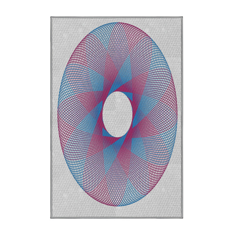 Tapis bleu, Rectangle 5 pi x 7 pi
