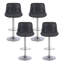 Swivel Upholstered Adjustable Height Counter Stool with Metal Frame-1871631289-1871631300