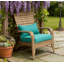 Chaise haute à dossier courbé, chaise Adirondack de patio avec osier en rotin, coussins moelleux-2097269700-2097269702