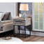 Table de bout avec rangement Celestial Base en métal. 17,49 l x 17 P 24 H-193138864-193138865