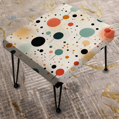 Scandinavian Simplicity Polka Dots Pattern - Polka Dots Rectangle Ottoman