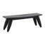 Quillan Mindi Wood Bench, Black
