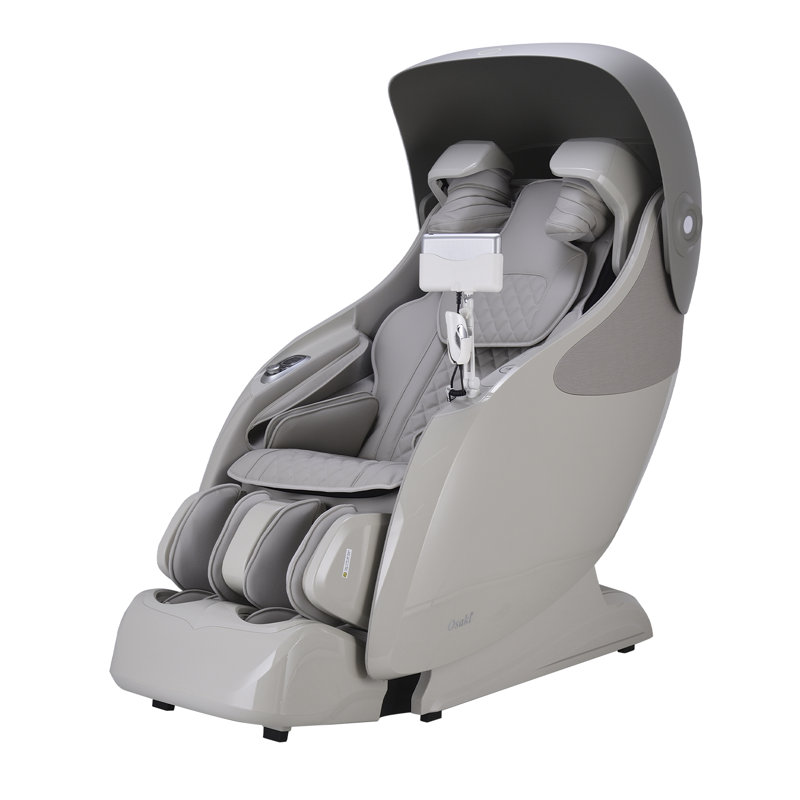 Fauteuil de massage Ai Xrest 4D +, Similicuir taupe, Taupe