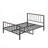 For Bedroom Use, Full Size Platform Bed Frame, Matte Black Metal, No Box Spring Needed With Headboard and Footboard
