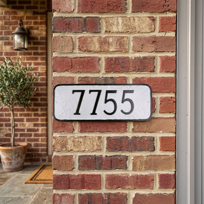 Plaque d’adresse murale sur 1 ligne