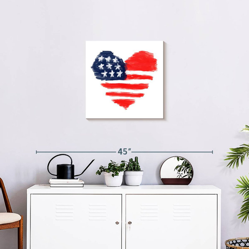Borges Memorial Day Heart, H 20 po x l 20 po