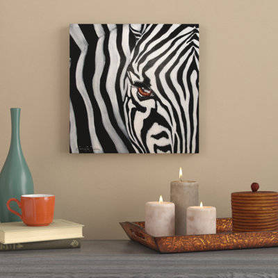 «Zebra Face» par Cherie Roe Dirksen - reproduction sur toile