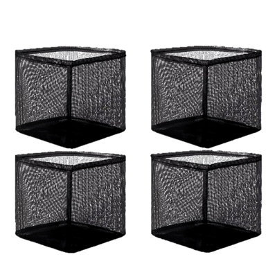 Lot de 4 sacs de plantation aquatique, sacs de plantation réutilisables en PVC à mailles pour bassins, nénuphars et jardins aquatiques