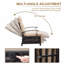 Chaise longue d'extérieur réglable en métal pour fauteuil inclinable avec dossier rabattable, angle réglable, coussins amovibles, support 350 lb, beige