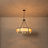 6-Light Fabric Drum Chandelier