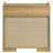Natural 2-Drawer Nightstand with Smooth Glides