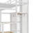 Twin over Full Size Metal Bunk Bed with Storage Staircase and Open Wardrobe,-231154598