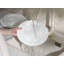 Service de table 12 pièces en porcelaine tendre gaufrée blanche, service pour 4