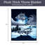 Couverture de loup Lavish Home - 74 x 91 pouces imprimé loup d'hiver