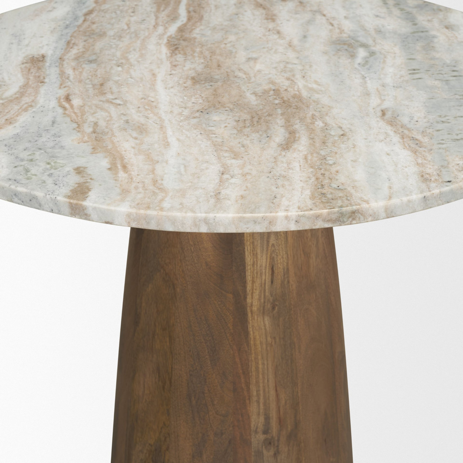 Mellonia 32" Dining Table, Pink/Brown
