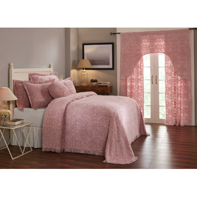 Ensemble de couvre-lit / couvre-lit touffeté lavable à la machine avec taies décoratives 100% coton