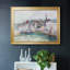 Bateaux dans le port de Honfleur, 1917, reproduction d'art sur toile-95889519-95889520