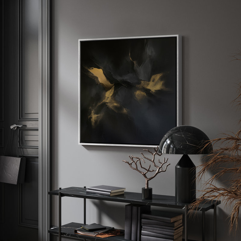 Art mural encadré abstrait rétro antique classique pour chambre à coucher, H 24 po x l 24 po, Blanc