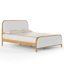 Structure de lit tapissier Lorrell Boucle-101121739