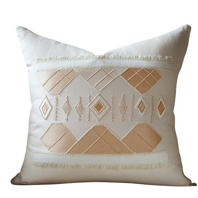 Distressed Texture Linen Pillow