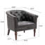 Edvardas 61.9 Cm Wide Tufted Barrel Chair-1291777527