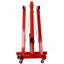Grue de levage pliable pour moteur de 2 tonnes, grue pour atelier, grue en acier robuste avec 6 roulettes en fer (rouge)-129873831
