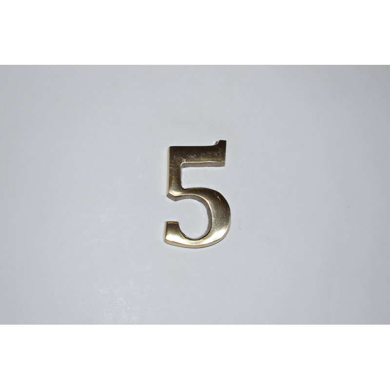 Tyonna 10cm H Metal House Number, 5