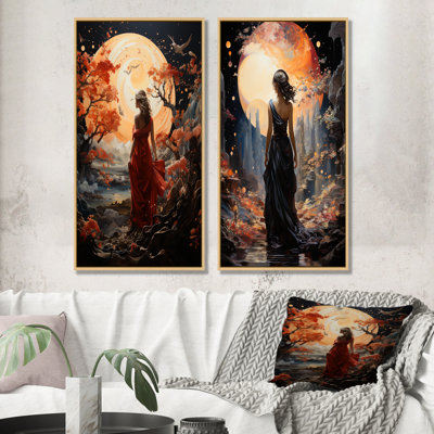«Timeless Princess Myth Fantasy II», ensemble de 2 reproductions d'art mural fantaisistes