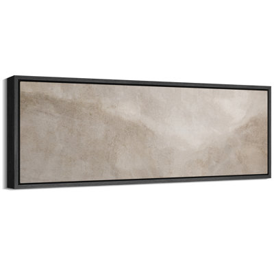 "Neutral Minimal Abstract Horizon Landscape", décoration murale moderne, très grandes photos, impression sur toile encadrée
